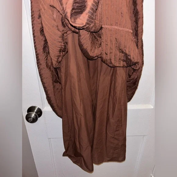 Hill House Home Chocolate Seersucker Nap Dress Ellie Medium Cotton Lined Brown - Picture 7 of 9